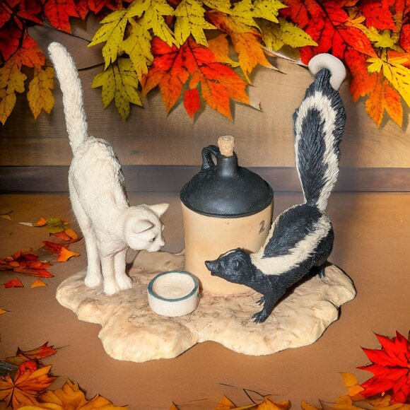 80s retired Lowell Davis Scotland Schmid figurine "Country Cousins" with Box - Picture 2 of 5